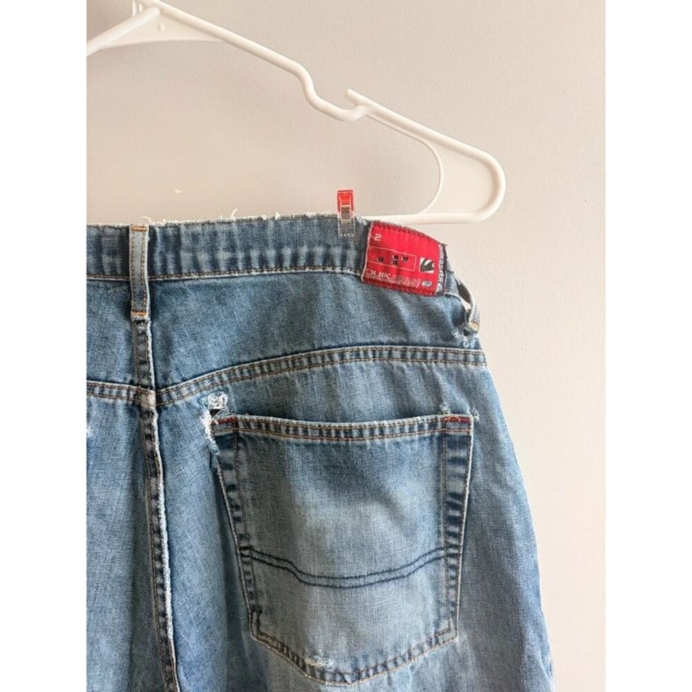 Vintage 90s/Y2K Thrashed Baggy Skater Jeans Wide Leg Fade, surf, grunge